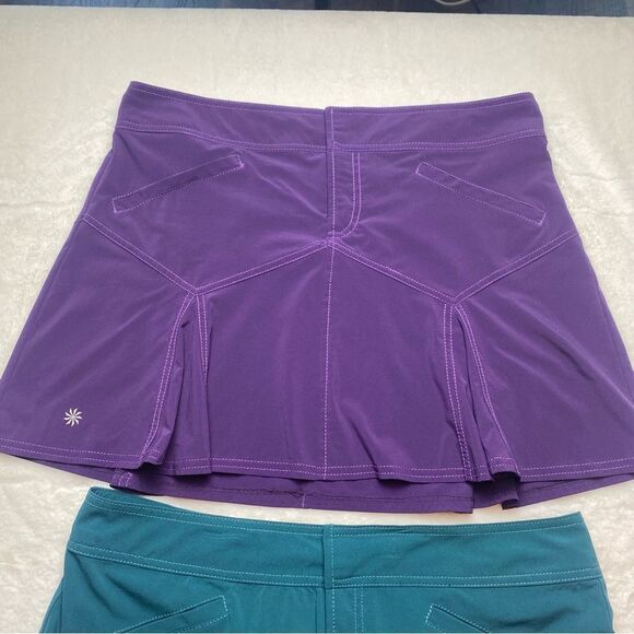 Athleta All Terrain Skirt Bundle Purple and Green Size 14P - Picture 14 of 14